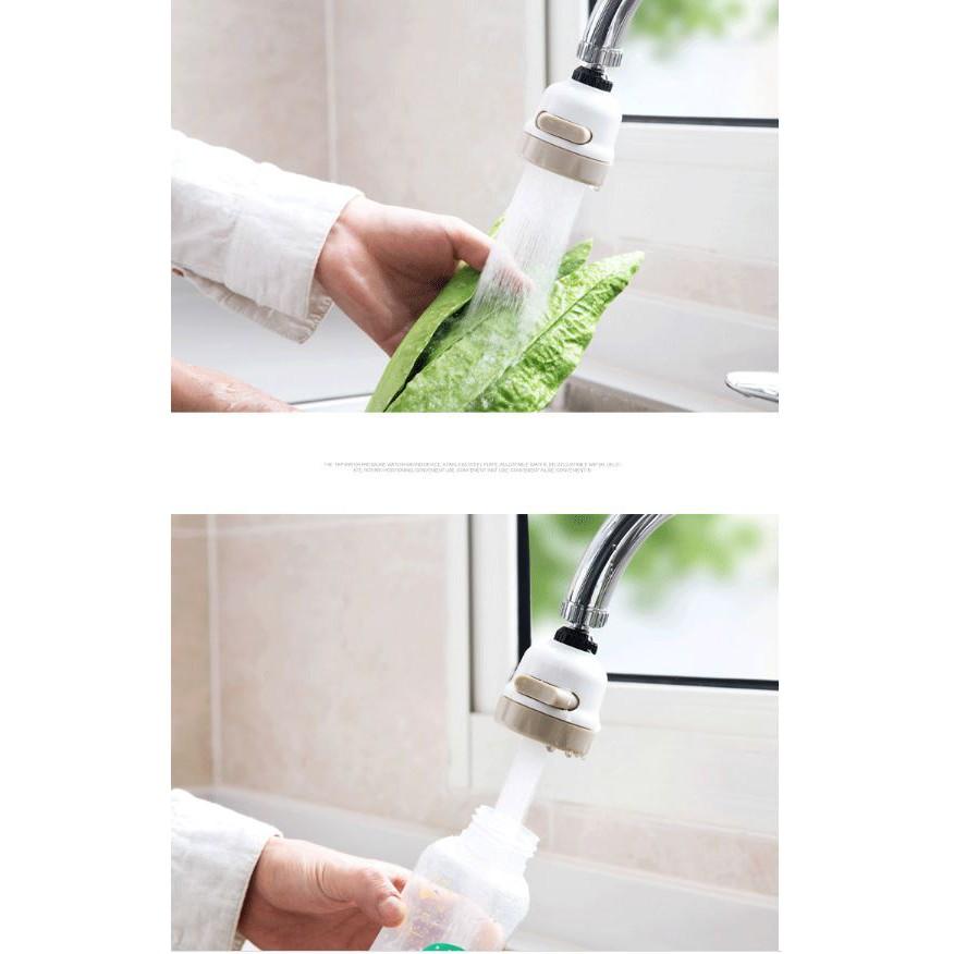 ĐẦU VÒI NƯỚC TĂNG ÁP XOAY 360 3 CHẾ ĐỘ XẢ NƯỚC