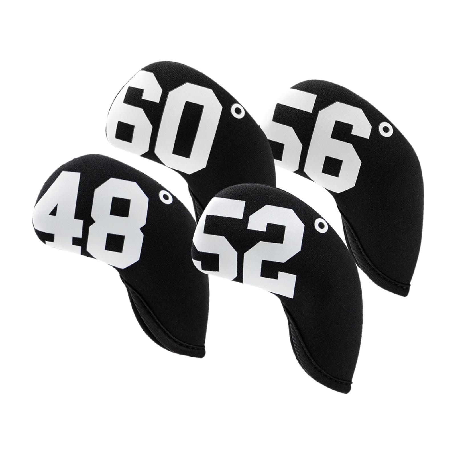 4pcs Golf Iron Headcover Anti-Slip Head Cover Wedges Club Anti-