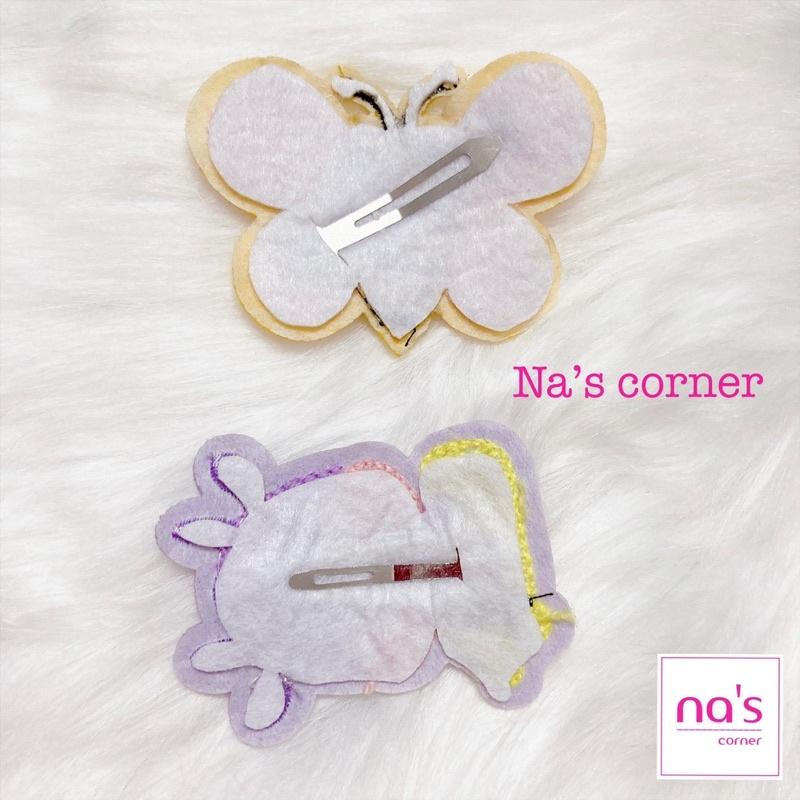 Kẹp tóc mái len đan thêu handmade hoa trái cây dễ thương dạng kẹp bật hairclip