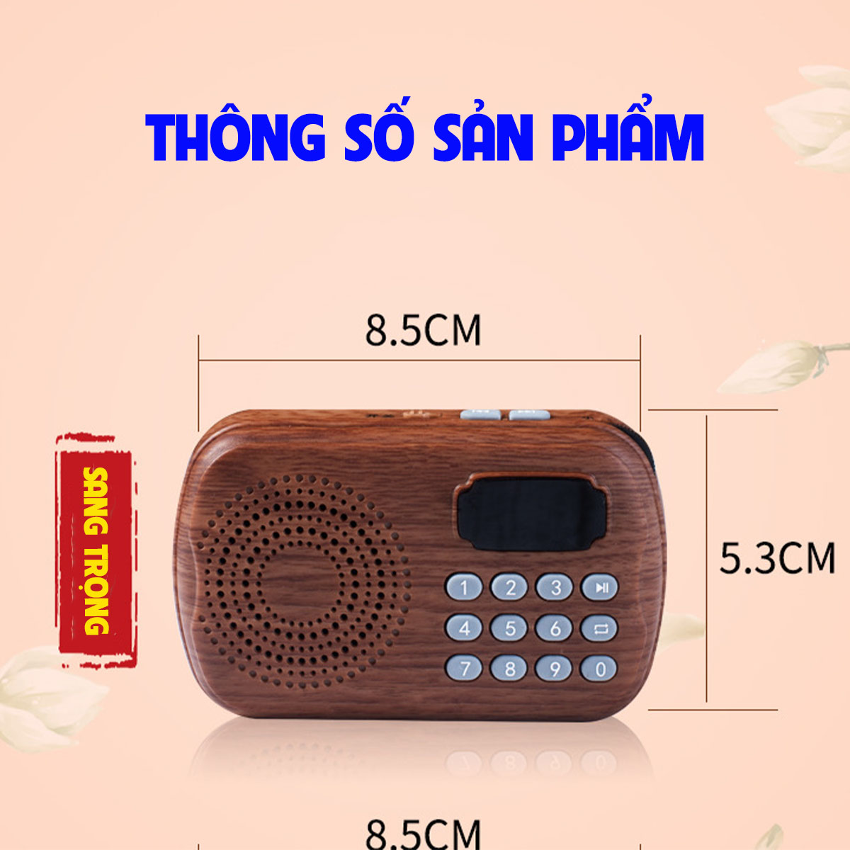 Loa học tiếng anh, Loa Pháp Thoại 1688 Bài Hàm Dưỡng Tâm Hồn mới nhất , Loa bluetooth 5.0 - Mẫu cổ điển