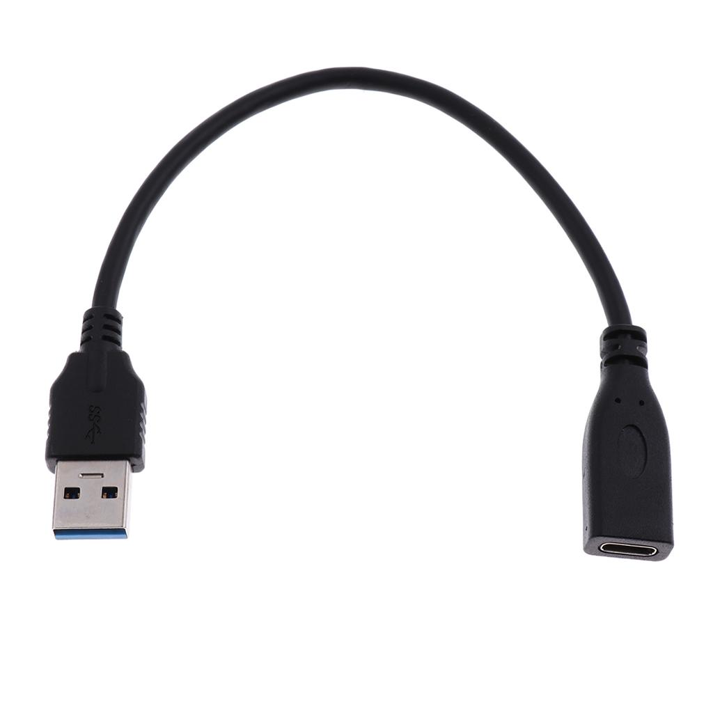 USB Type C Female to USB 3.0 Male Adapter Cable Data Charger for PC Phone