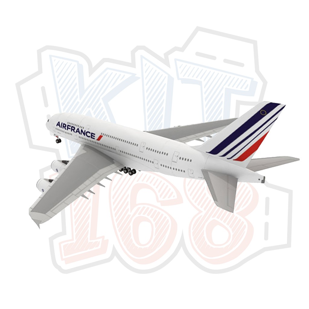 Mô hình giấy máy bay Air France Airbus A380