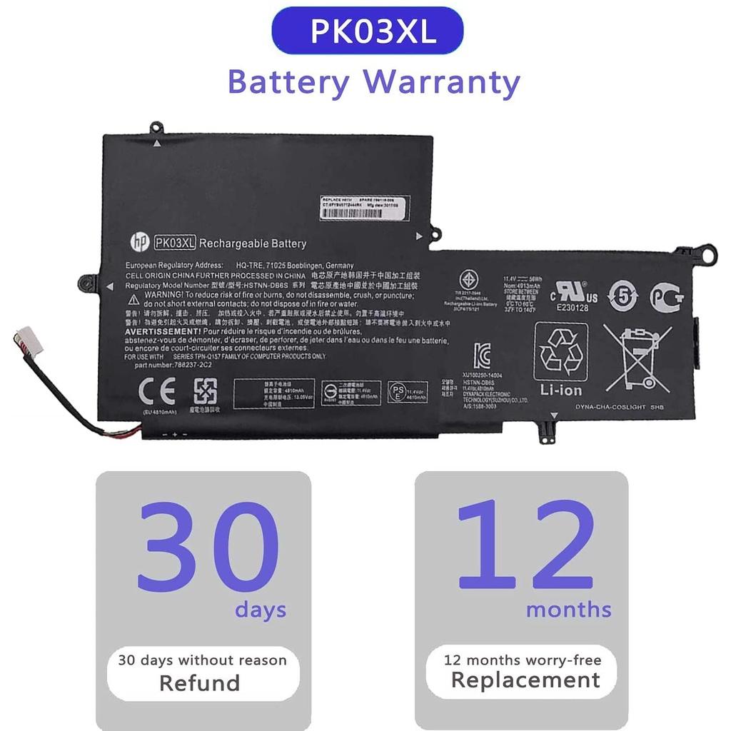 Pin Battery Dùng Cho Laptop HP Spectre Pro X360 4810A 13-4000 13-4003DX PK03XL 56Wh