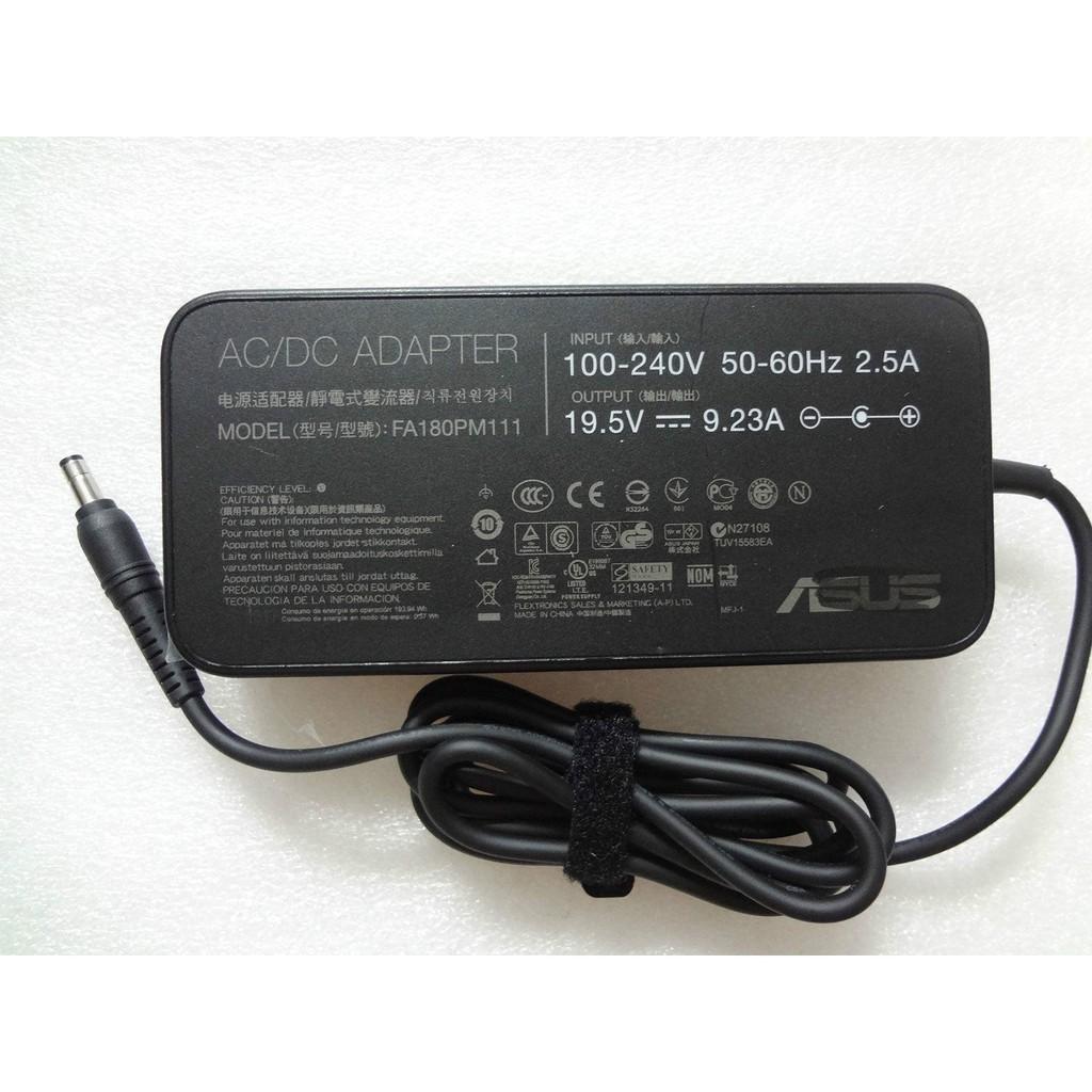 (ADAPTER) SẠC LAPTOP DÀNH CHO ASUS 19.5V-9.23A (180W) (Slim, Đầu thường) kích thước đầu ghim (5.5 x 2.5 mm)