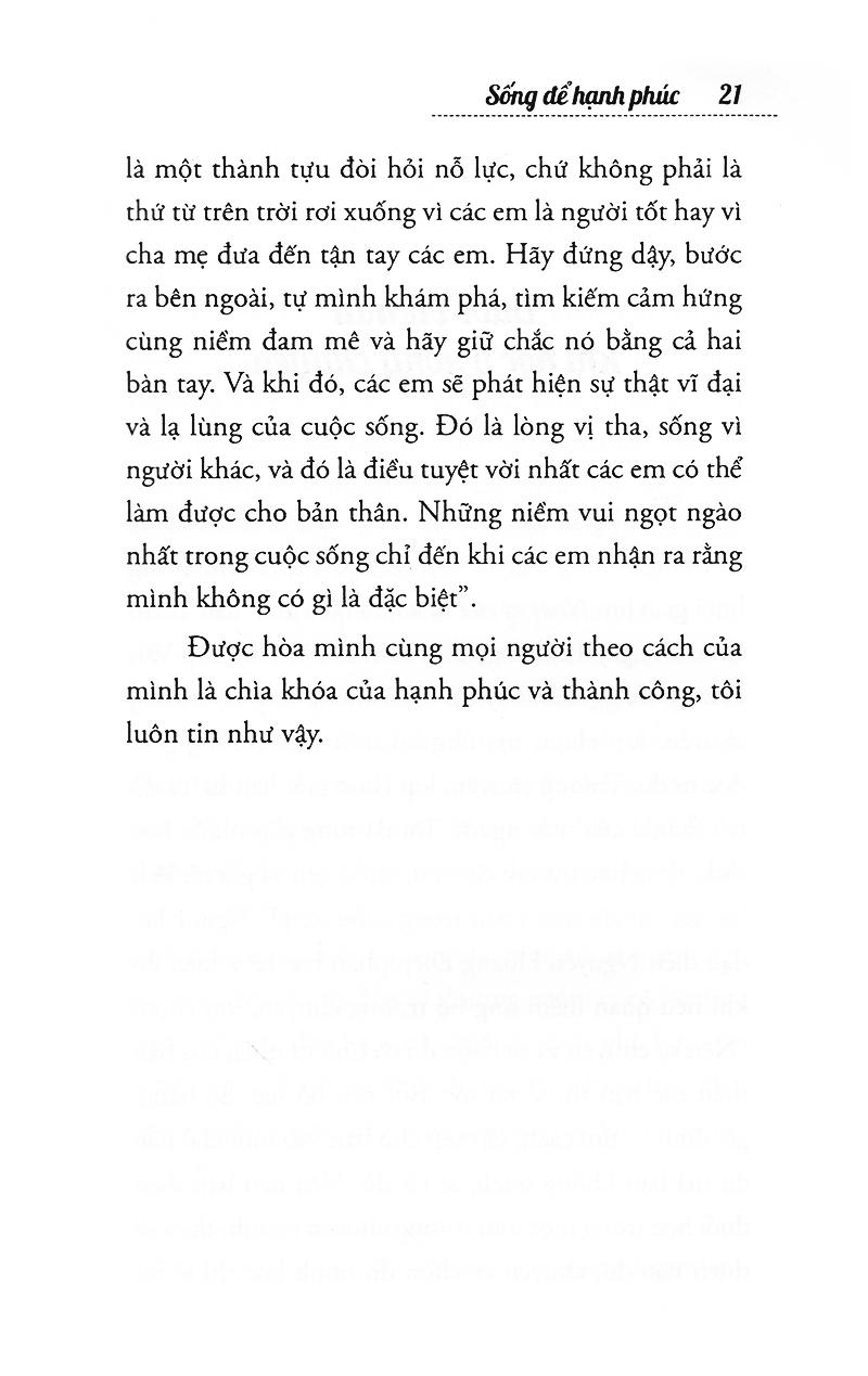 Sống Để Hạnh Phúc