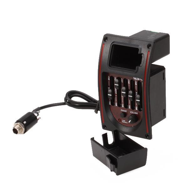 Acoustic Guitar Preamp 5 Band EQ Tuner Piezo Pickup