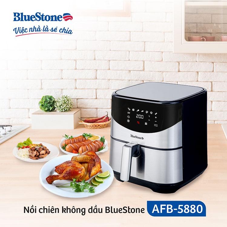 Nồi chiên không dầu Bluestone AFB-5880 dung tích 5.5L , Thiết kế sang trọng , Hàng chính hãng