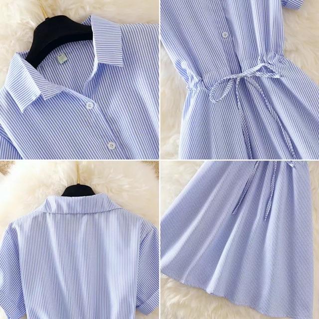 Đầm xòe cổ sơ mi xinh đẹp