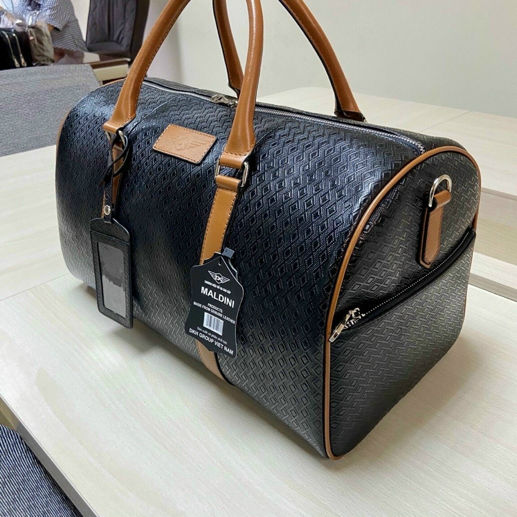 Túi đựng quần áo golf Maldini Boston da bò thật Có Ngăn Đựng Giày Riêng TG010