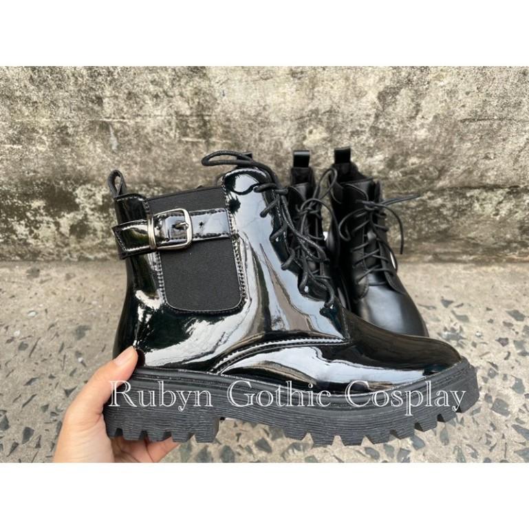 Giày Boots Chiến Binh Mẫu mới 2021 ( BÓNG và NHÁM ) Size 35 - 40