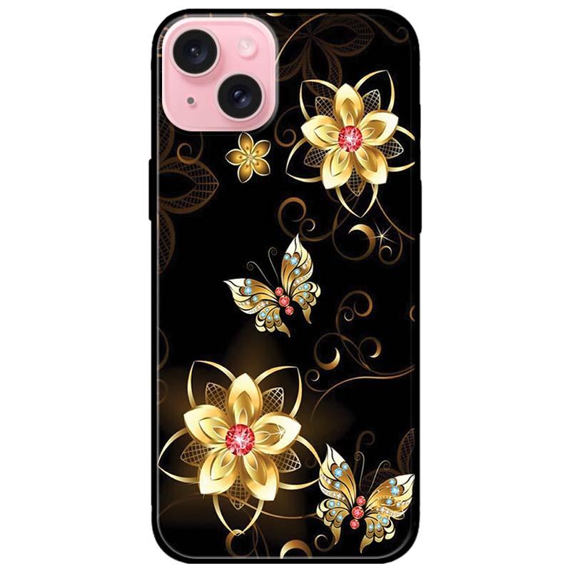 Ốp lưng dành cho Iphone 15 - Iphone 15 Plus - Iphone 15 Pro - Iphone 15 Pro Max - Bướm Hoa Vàng - Hàng Chính Hãng