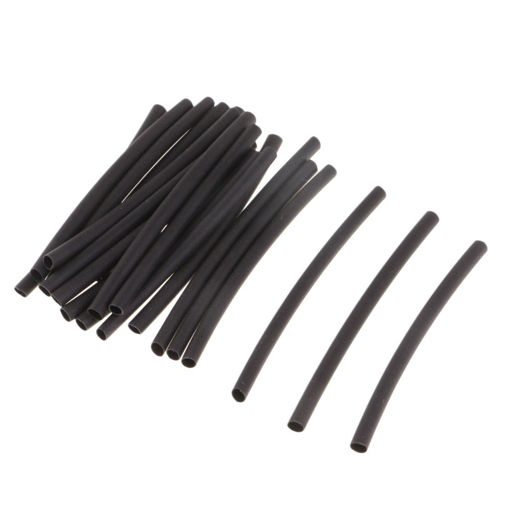 20pcs Heat Shrink Tube, Ronnie Rigs Sleeves, Carp Rig Making Tubing Black