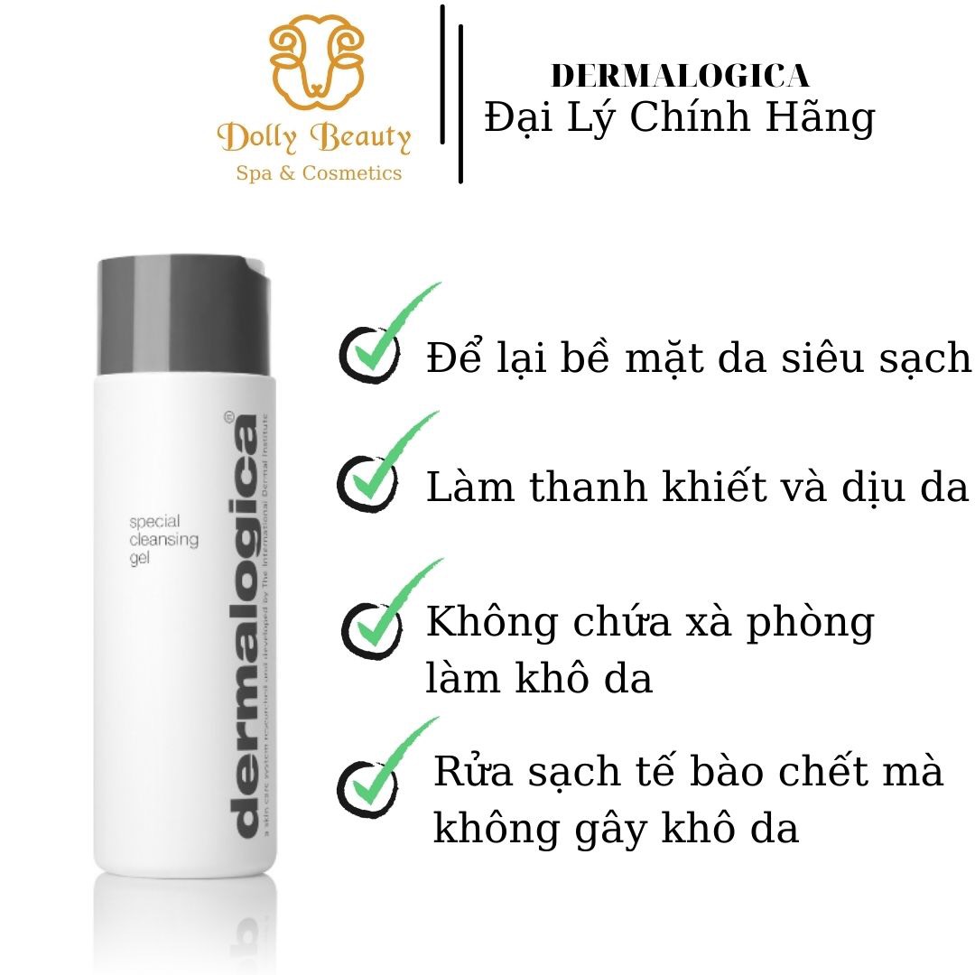 Sữa rửa mặt không xà phòng dành cho da dầu SPECIAL CLEANSING GEL của Dermalogica - Dolly Beauty