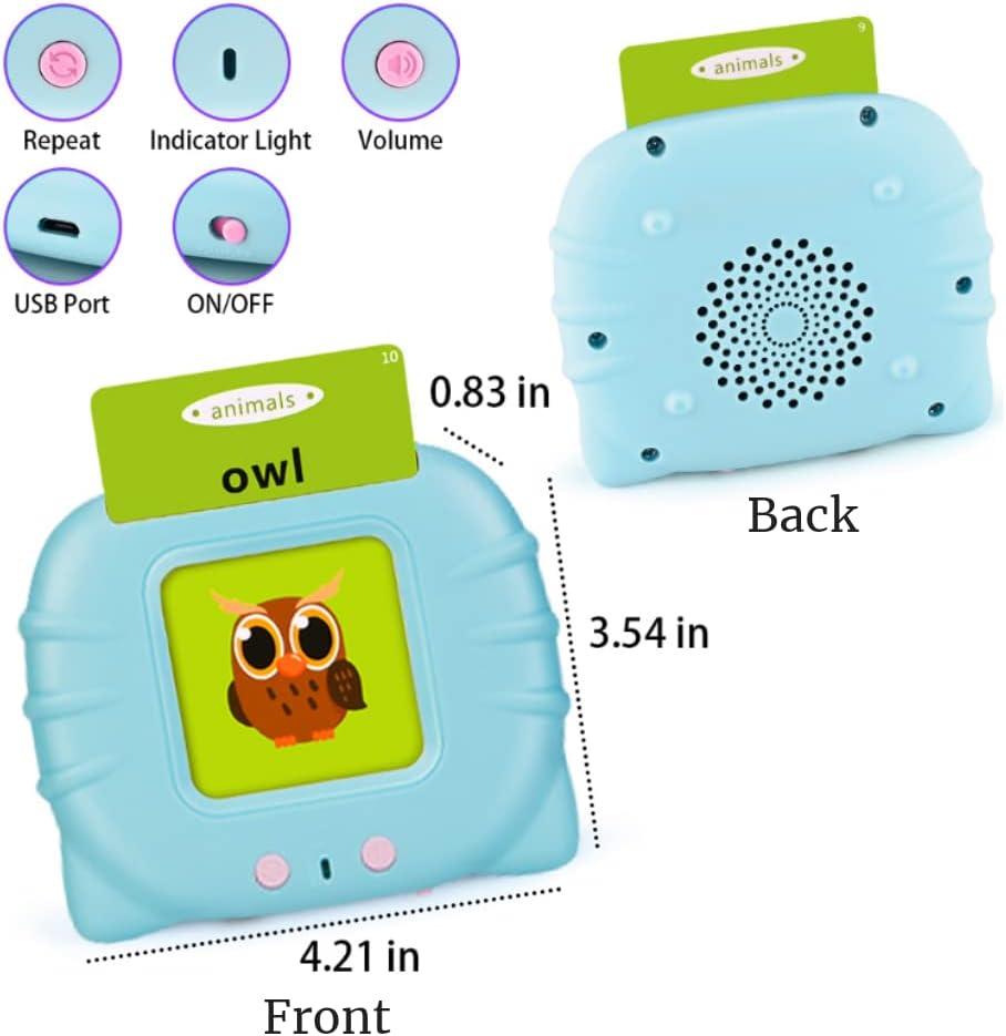 Đồ chơi trẻ mới biết đi cho bé trai 2 3 4 5 tuổi, Thẻ flash nói 224 từ nhìn, Đồ chơi giác quan Montessori cho trẻ tự kỷ, Đồ chơi học tập cho trẻ tự kỷ