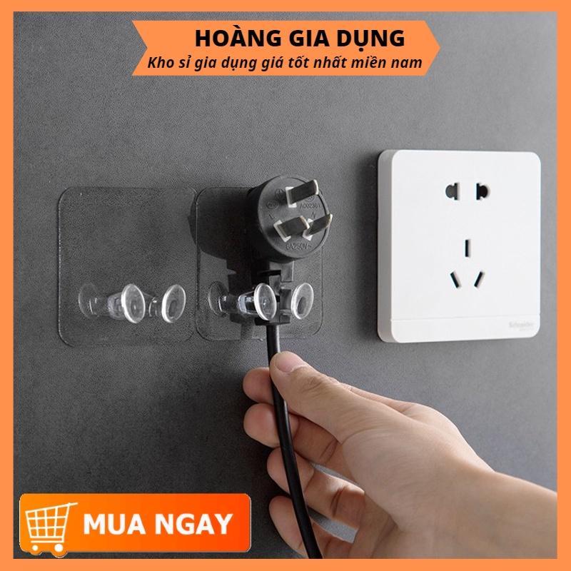 Móc Dán Tường Treo Phích Cắm Điện Trong Suốt Chịu Lực Tiện ích H005