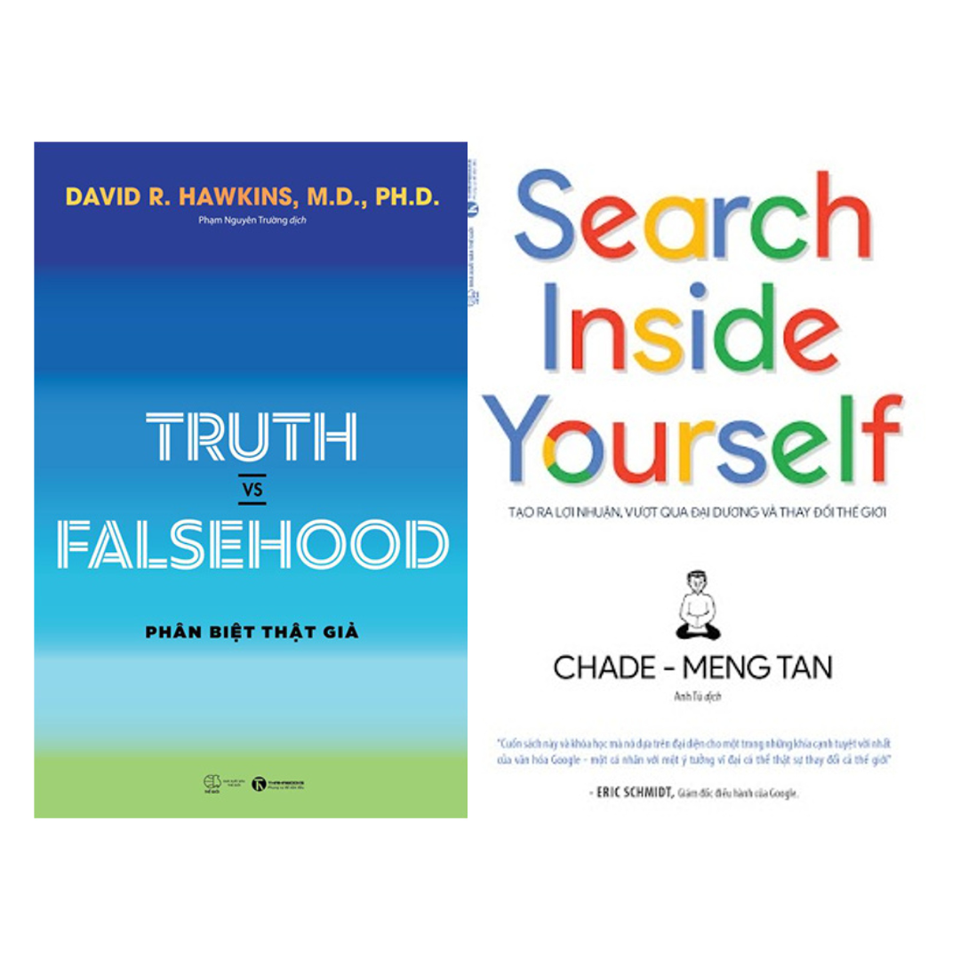 Combo 2 Cuốn Sách Phát Triển Bản Thân: Truth vs Falsehood – Phân Biệt Thật Giả + Search Inside Yourself - Tạo Ra Lợi Nhuận Vượt Qua Đại Dương Và Thay Đổi Thế Giới