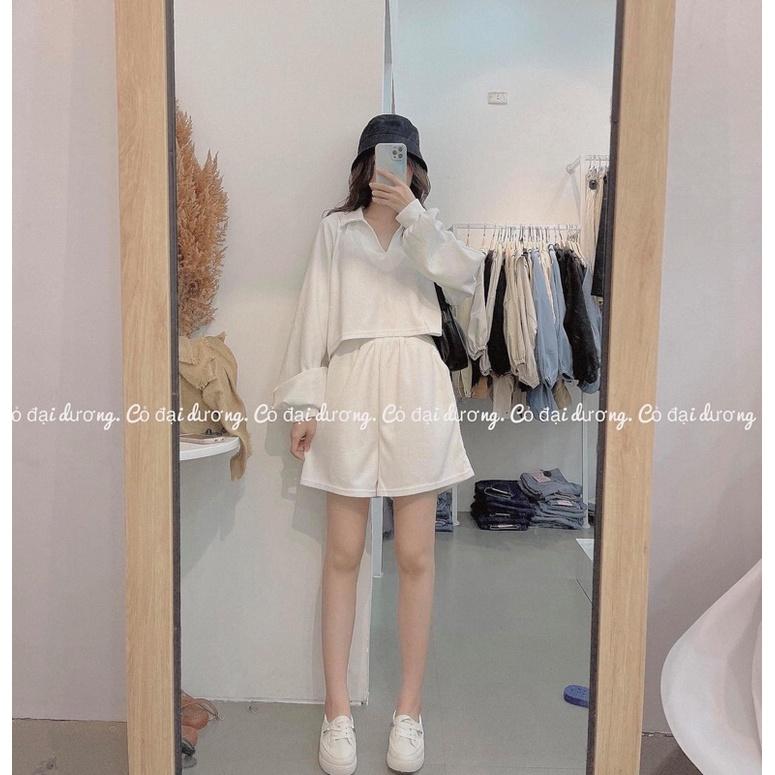 Set trơn basic dài tay