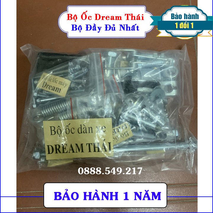 Bộ ốc xe dream thái .Hàng Loại 1