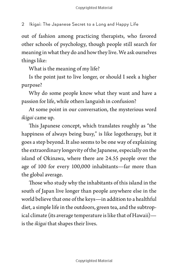 Ikigai: The Japanese Secret to a Long and Happy Life