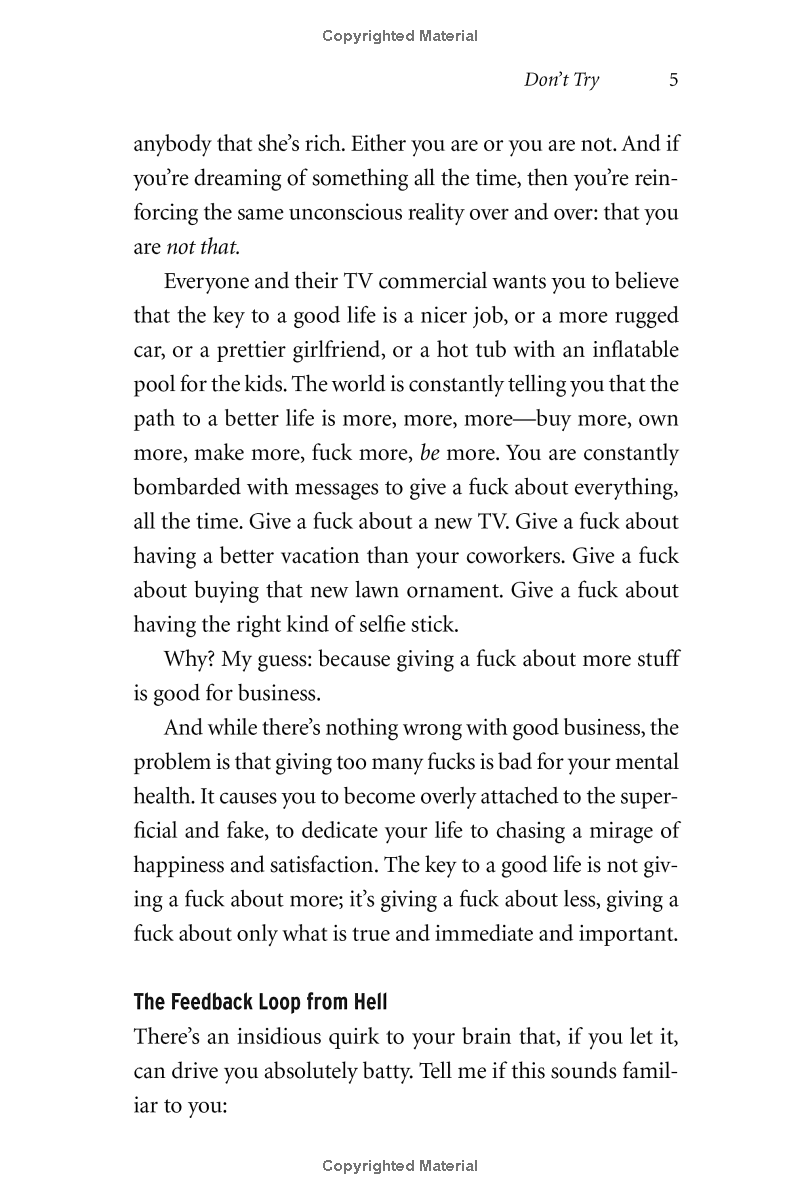Sách ngoại văn: The Subtle Art Of Not Giving A Bleep - A Counterintuitive Approach To Living A Good Life