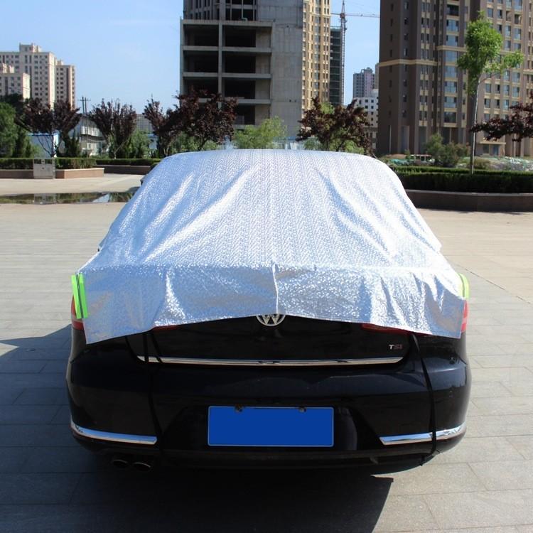 Áo Trùm Nhanh Ô Tô Nhôm Bạc Half-Cover Bảo Vệ Sơn Sunshade