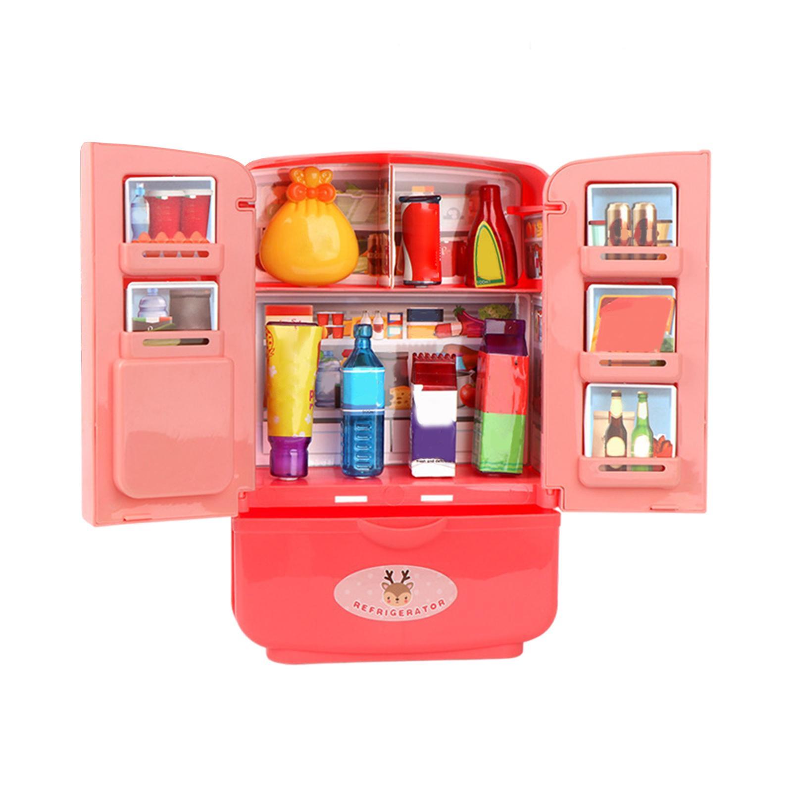 Simulation Refrigerator Food Kitchen Toys Kids Pretend Role Play Toy