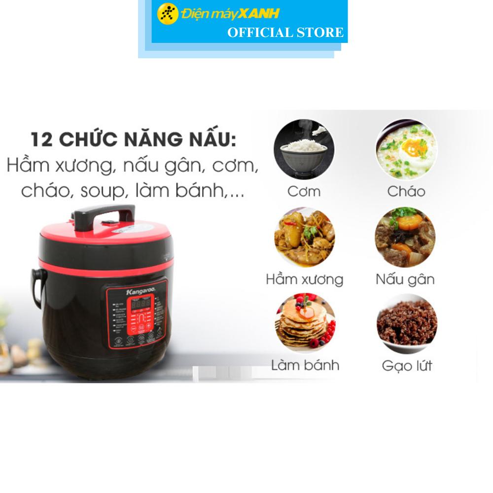 Nồi áp suất điện Kangaroo KG6P2 6 lít - Hàng Chính Hãng