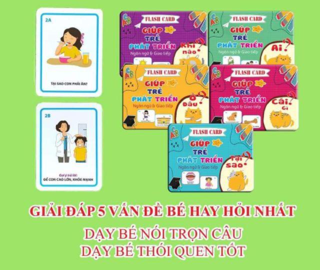 Bộ thẻ flashcards phát triển ngôn ngữ và giao tiếp