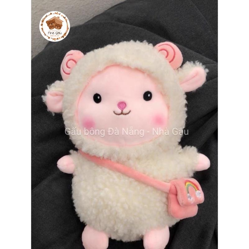 Gối bông Cừu Túi Chéo cao cấp siêu dễ thương đủ size