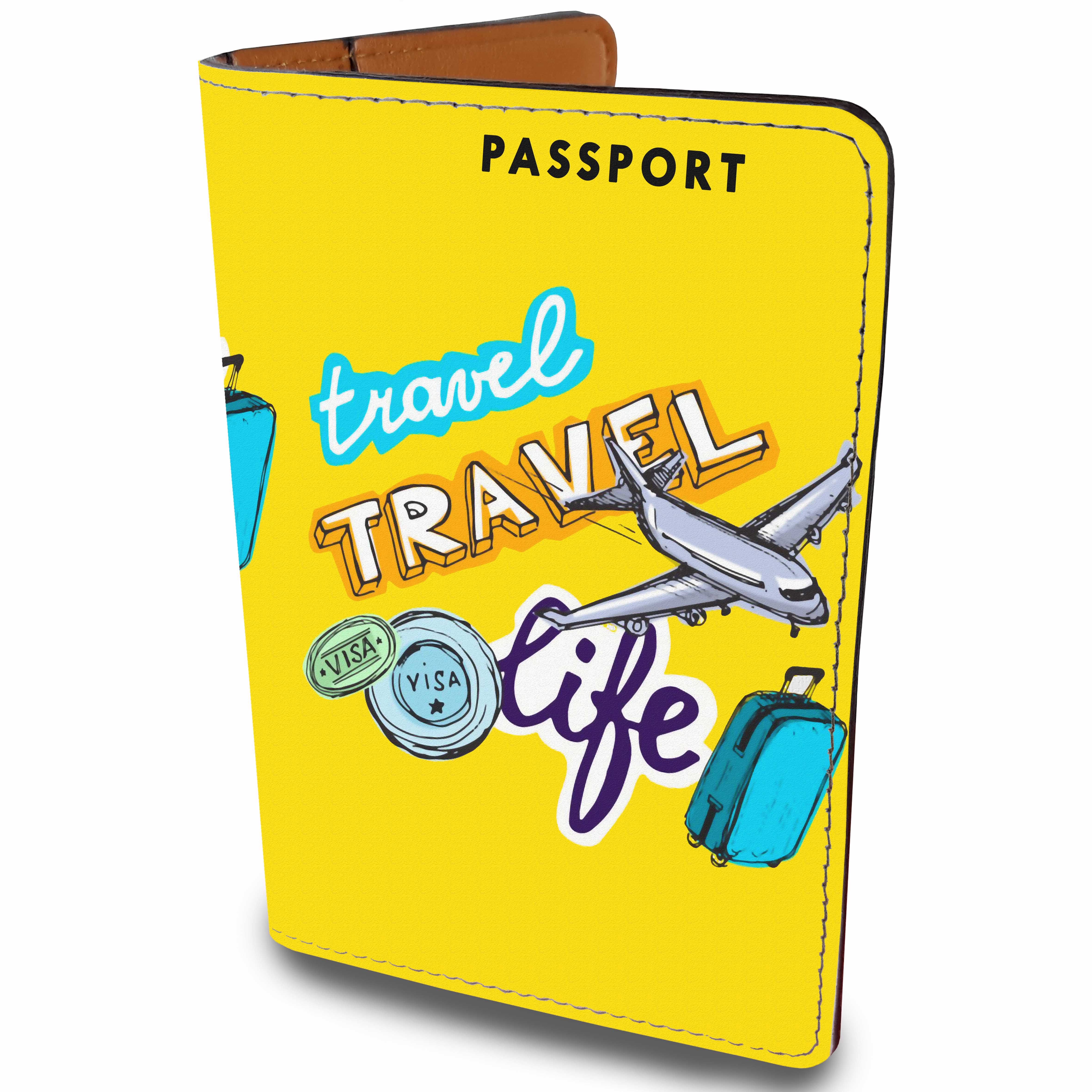 Ví Đựng Passport Du Lịch LIFE TRAVEL Sắc Màu Nghệ Thuật - Bao Da Hộ Chiếu STormbreaker Màu Sắc Năng Động Tươi Trẻ - Kiểu Dáng Tiện Lợi - Hình Ảnh Sắc Nét - Passport Cover Holder - LT079