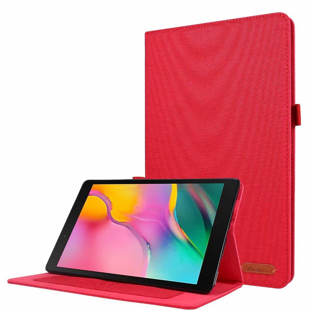 Bao da máy tính bảng nắp lật họa tiết sợi vải kiêm giá đỡ chống rơi Samsung Tab A7 10.4 inch T500 / T505 / T507 2020