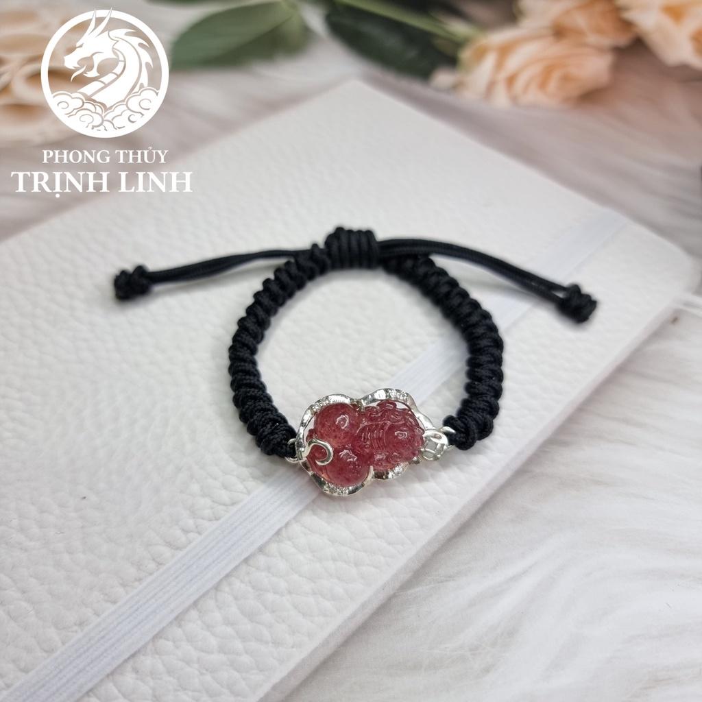 VÒNG TAY TỲ HƯU DÂU VIỀN BẠC TẾT CHỈ