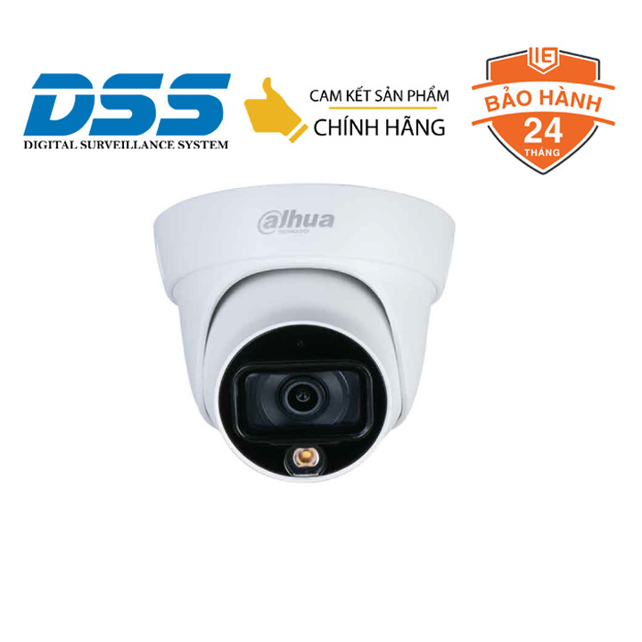 Camera dome HDCVI DAHUA DH-HAC-HDW1239TLP-LED 2MP FullColor  hàng chính hãng DSS Việt Nam