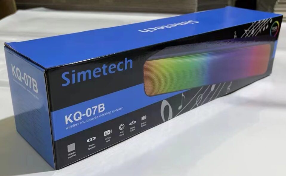 LOA NGHE NHẠC KẾT NỐI BLUETOOTH SIMETECH KQ-07B CÓ LED SIÊU ĐẸP - HÀNG CHÍNH HÃNG