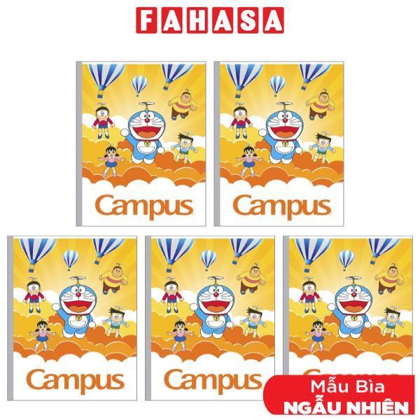 Combo 5 Tập Doraemon B5 4 Ô Ly 80 Trang ĐL 100g/m2 - Campus NB-BDSK80 (Mẫu Màu Giao Ngẫu Nhiên)