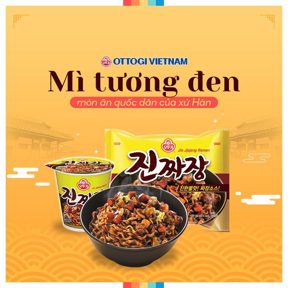 Combo 3 Tô Mì xốt tương đen Ottogi 115g