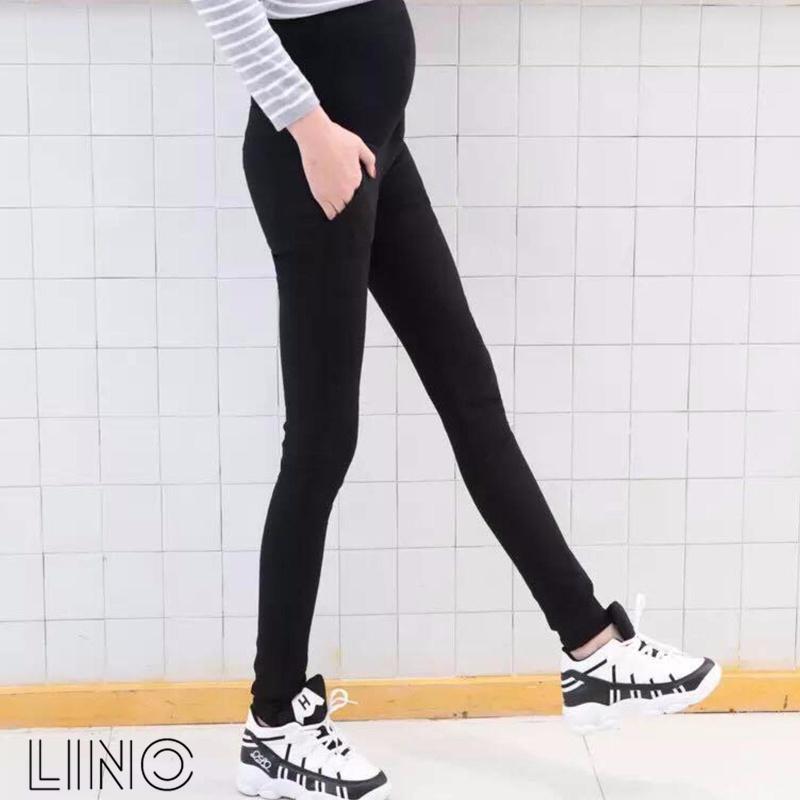 Quần legging bầu cạp cao