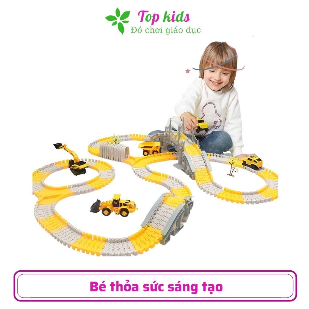 Lắp ráp mô hình xe ô tô đồ chơi trẻ em trò chơi thông minh trí tuệ cho trẻ từ 2 3 4 5 6 tuổi TOPKIDS