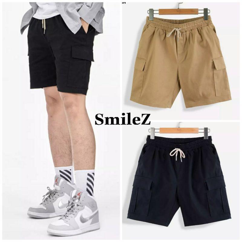 Quần short đũi kaki SmileZ unisex phong cách Ulzzang