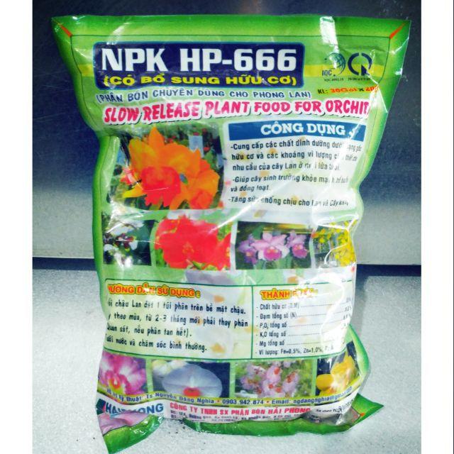 Phân bón NPK HP-666 chuyên dùng cho phong lan
