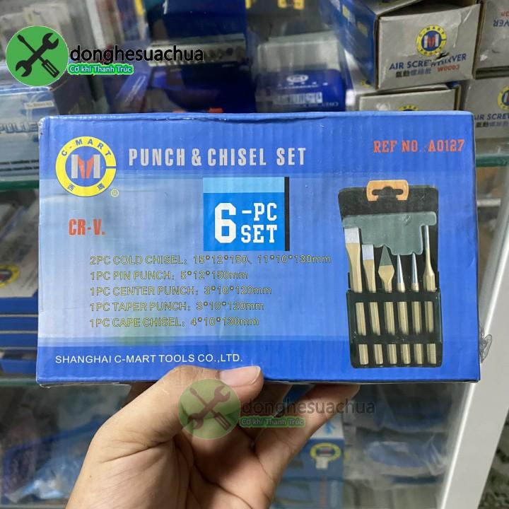 Đục đột sắt C-mart A0127 6 chi tiết