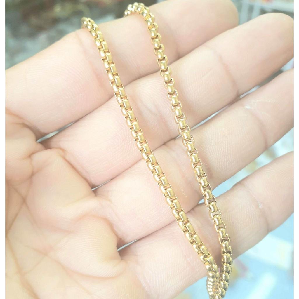 Dây Chuyền Ống Vuông 3MM-7MM Titanium Cao Cấp-Dùng tắm rửa thoải mái