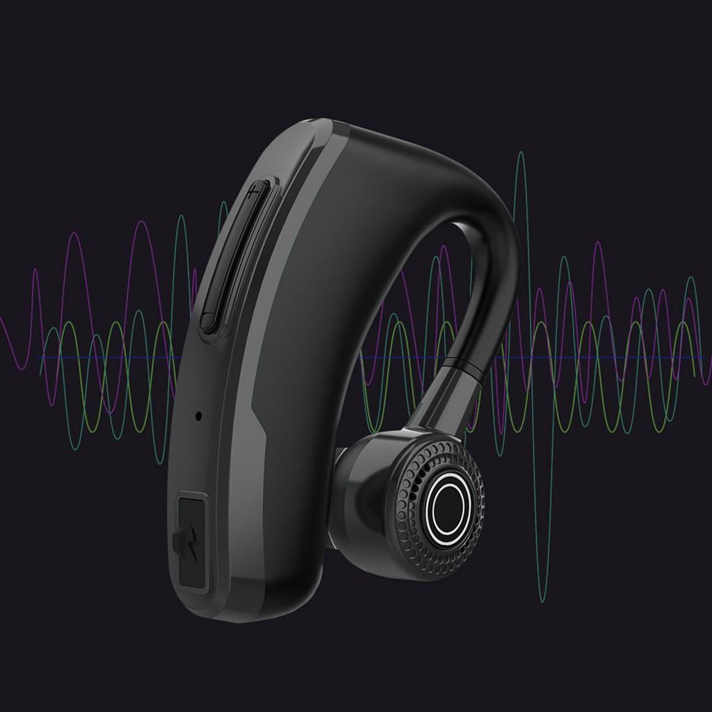 Wireless Handsfree Bluetooth 5.0 Single Earphone  Headset Black