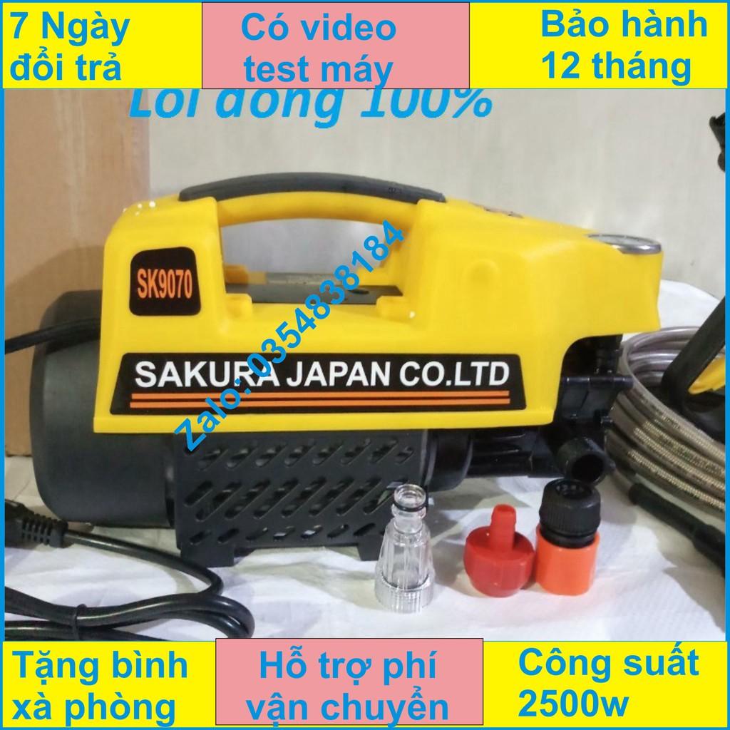 MÁY RỬA XE SAKURA 2500W LOẠI ĐẠI SK-9070 - Dây xịt dài 20 M