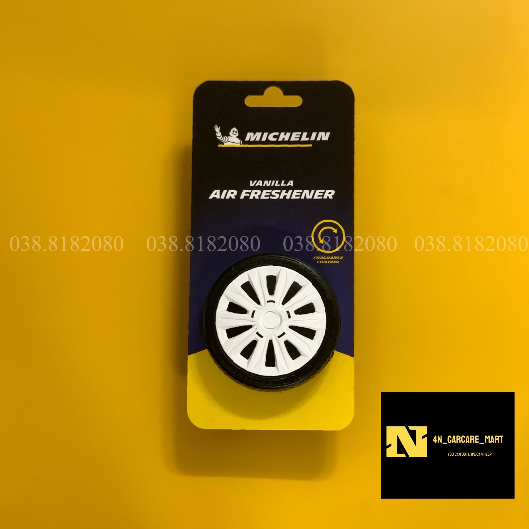 Sáp Thơm Ô Tô MICHELIN Khử Mùi Xe Hơi Cao Cấp - Michelin Organic Can Air Freshener mùi hương vanilla