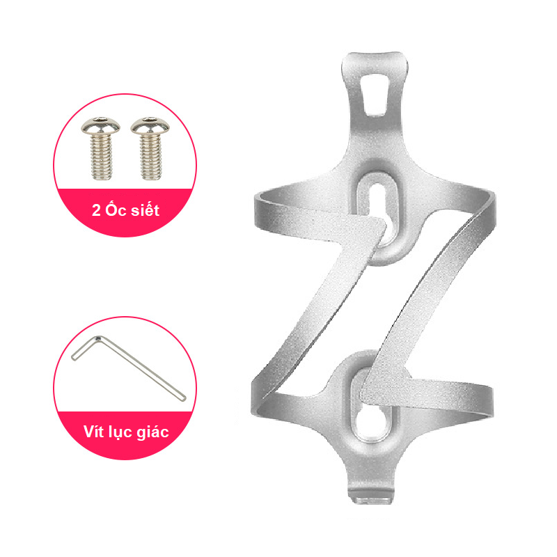 Giá Đỡ Bình Nước Xe Đạp Thể Thao/ Xe Đạp Địa Hình Nhôm Siêu Nhẹ - Phụ Kiện Xe Đạp Chính Hãng
