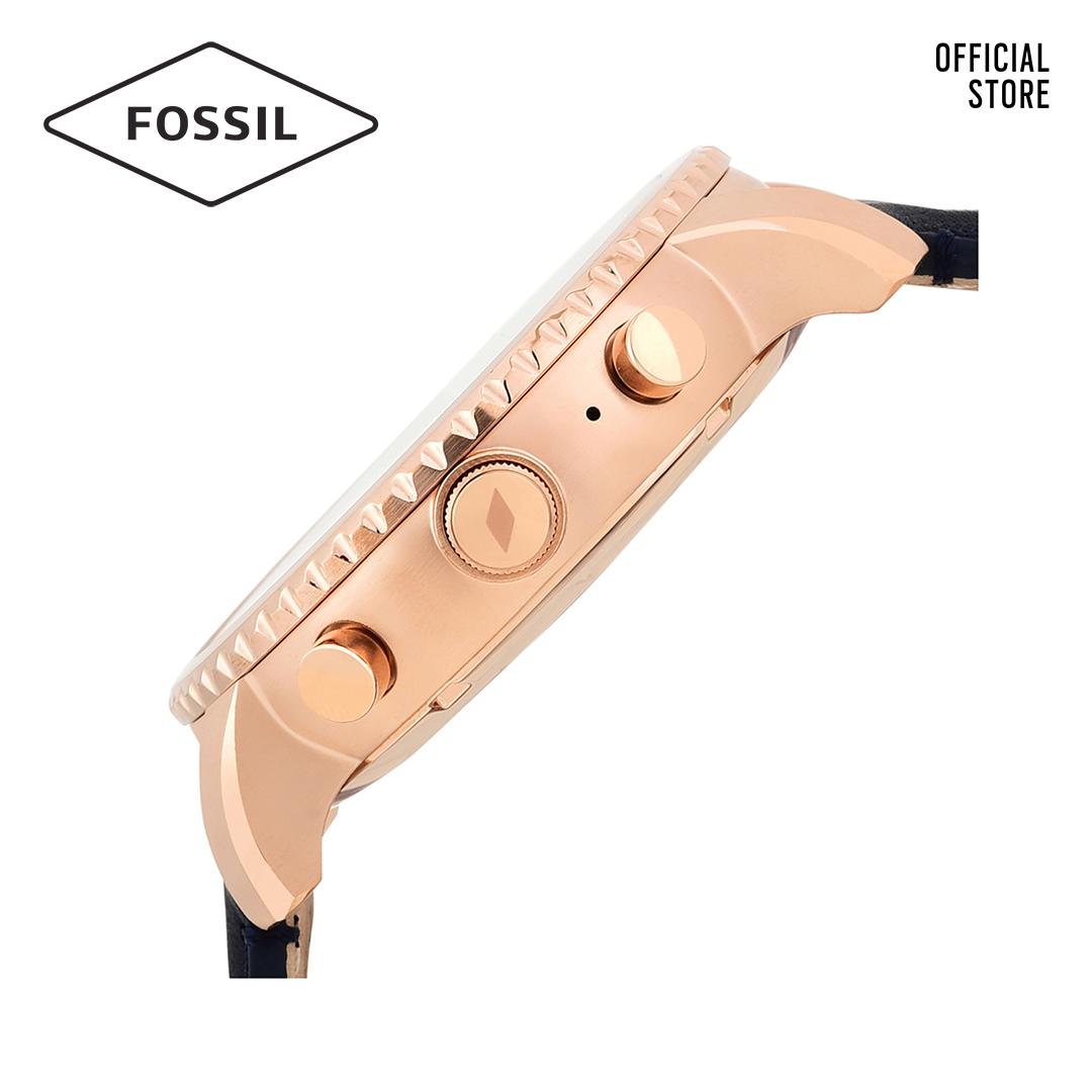 Đồng hồ nam Fossil Gen 3 Smartwatch Explorist dây da FTW4002 - màu navy