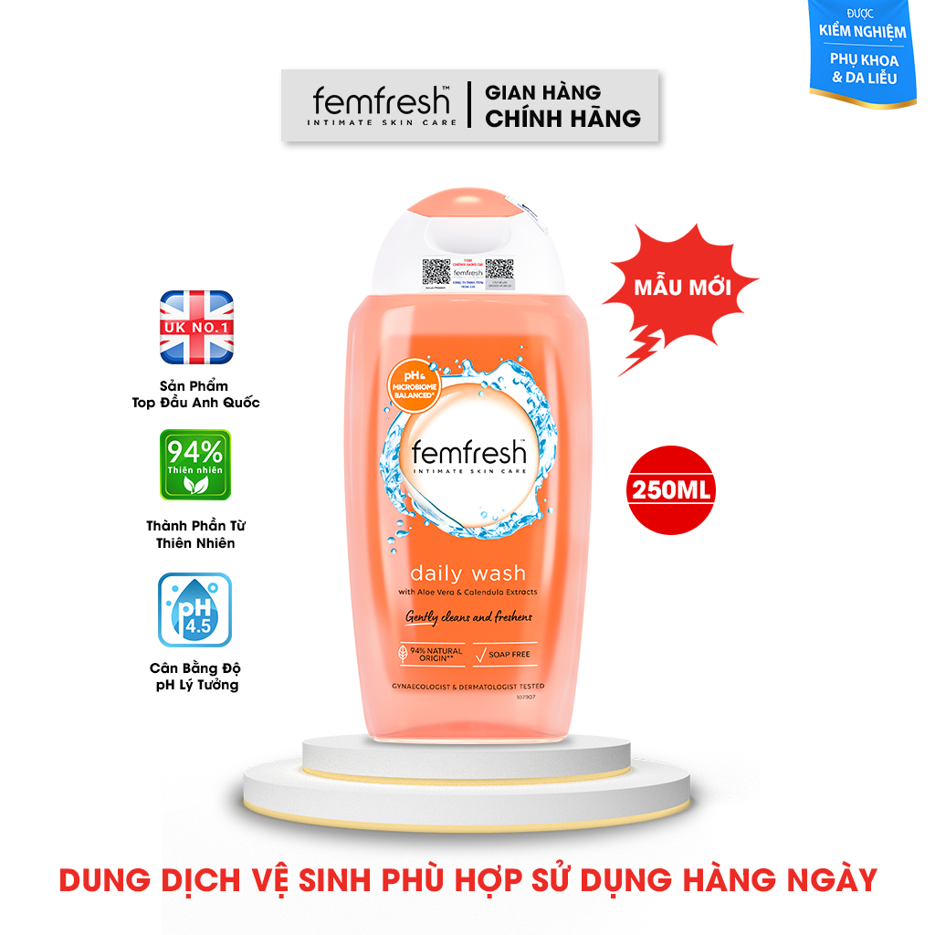 Dung Dịch Vệ SInh Phụ Nữ Femfresh Daily Intimate Wash 250ml  Anh Quốc