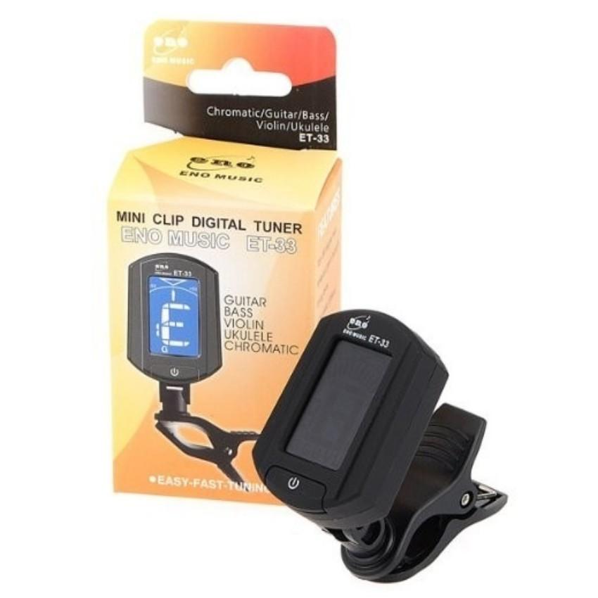 Máy lên dây đàn guitar tuner eno et-33 (đen)+ tặng 1 bút bi cao cấp hq k 410 206440206410