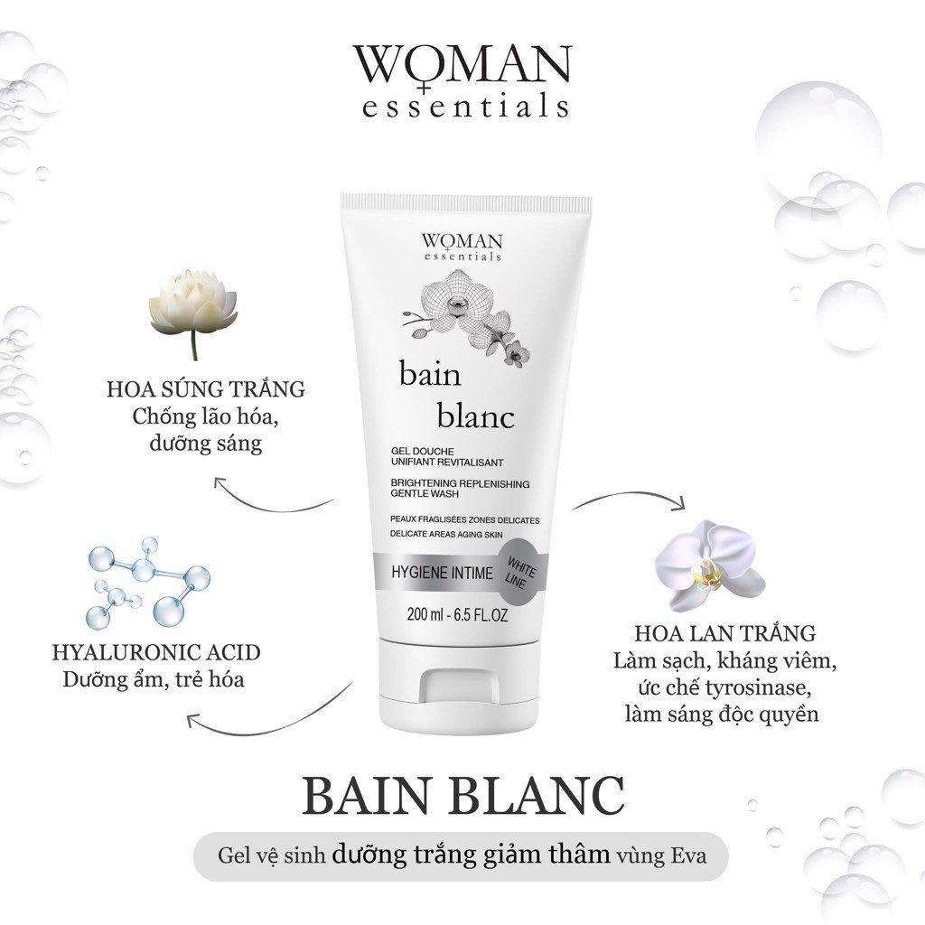 Gel vệ sinh Bain Blanc Woman Essentials - Dưỡng trắng giảm thâm 200ml